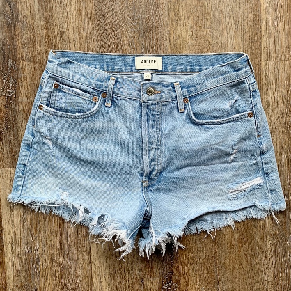 AGOLDE Jean Shorts, Parker, Swampmeet